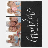 Oma Sticht Modern Schrift Modern 3 Foto Fleece Deken (Voorkant)