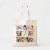 Oma Stijlvolle foto collage roze hart Tote Bag (Voorkant)