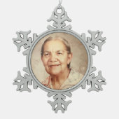 Oma Sylvia Huerta Tin Sneeuwvlok Ornament (Voorkant)