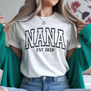Oma T-shirt, Minimalistisch Collegeblok Oma T-shir T-shirt
