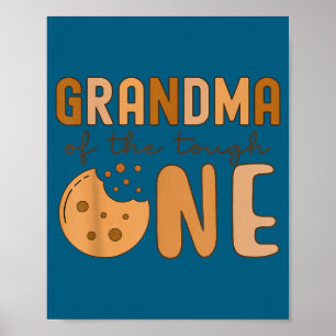 Oma Taai Eén Koekjes Melk Illustratie Poster