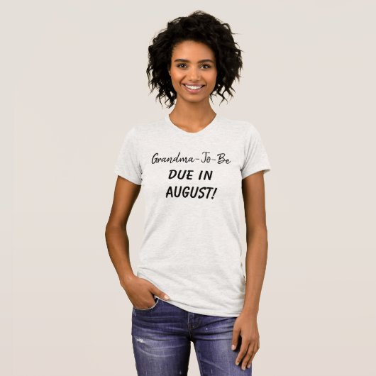 Oma-te-zijn voeg Vervaldatum Typografie Funny Text T-shirt (Voorkant volledig)