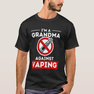Oma tegen het vapen van grappige anti vape rookvri t-shirt