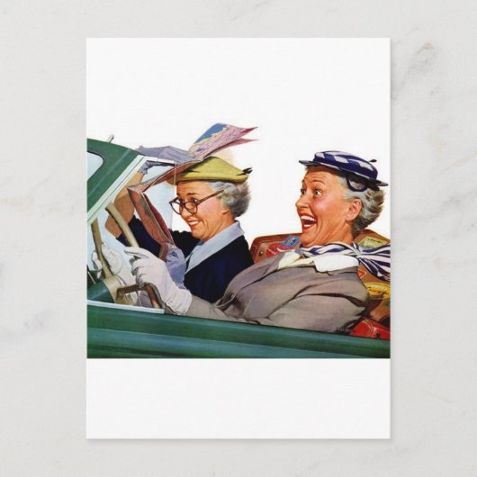 Oma The Speed Queen Briefkaart (Voorkant)