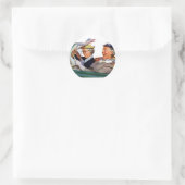 Oma The Speed Queen Ronde Sticker (Tas)