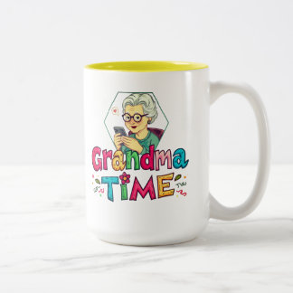 Oma Tijd Tweekleurige Koffiemok