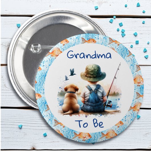 Oma to be | Gevist Baby shower Ronde Button 5,7 Cm