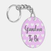 Oma to be, Zwangerschap Aankondiging Ultrageluid Sleutelhanger (Voorkant Links)