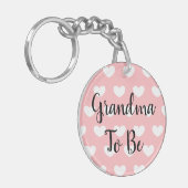 Oma to be, Zwangerschap Aankondiging Ultrageluid Sleutelhanger (Voorkant Links)