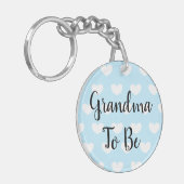 Oma to be, Zwangerschap Aankondiging Ultrageluid Sleutelhanger (Voorkant Links)