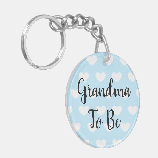 Oma to be, Zwangerschap Aankondiging Ultrageluid Sleutelhanger (Voorkant Links)