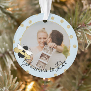 Oma to Bee We verwachten met Foto Ornament
