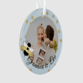 Oma to Bee We verwachten met Foto Ornament (voorkant)