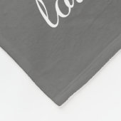 Oma Tree, 8 Names & Dates, wit op grijs Fleece Deken (Hoek)