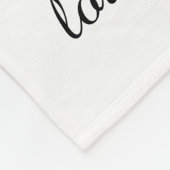 Oma Tree (harten), Zwart/Wit 8 Namen & Datums Fleece Deken (Hoek)