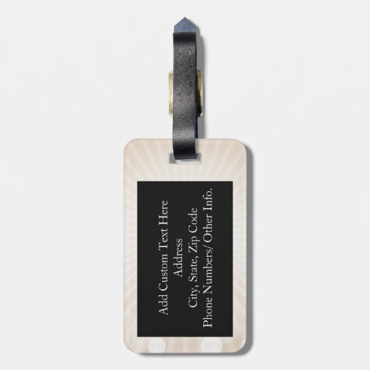 Oma Tree of Life Hearts Bagagelabel (Achterkant verticaal)