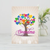 Oma Tree of Life Hearts Kaart (Staand voorkant)