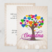 Oma Tree of Life Hearts Kaart (Voorkant / Achterkant)