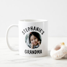 Oma trendy gepersonaliseerde kleindochter foto