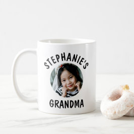 Oma trendy gepersonaliseerde kleindochter foto koffiemok