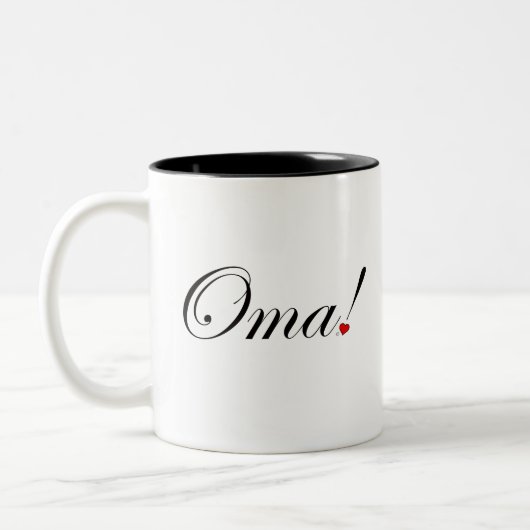 Oma! Tweekleurige Koffiemok (Links)
