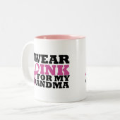 oma tweekleurige koffiemok (Voorkant links)