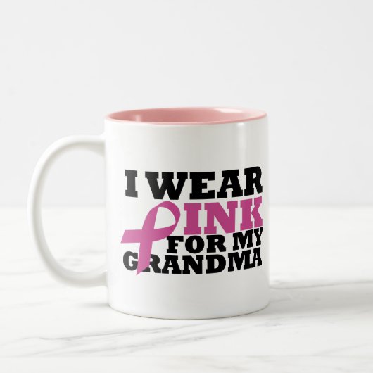 oma tweekleurige koffiemok (Links)