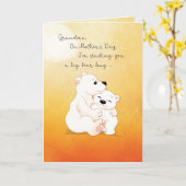 Oma uit Grandson Moederdag Hugs Kaart (Gele Bloem)