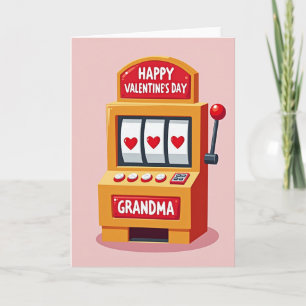 Oma Valentijnskaart met Hartjes Patroon Kaart