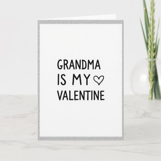 Oma Valentijnspotprentkaart Kaart (Voorkant)