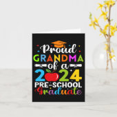 Oma van 2024 Pre-school Afstuderen Afstuderen Pre Kaart (Gele Bloem)