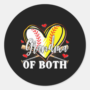 Oma van beide verkopen softll oma Moederdag Ronde Sticker