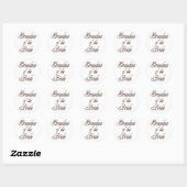 Oma van Bride Classy Browns Ronde Sticker (Vel)
