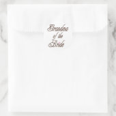 Oma van Bride Classy Browns Ronde Sticker (Tas)