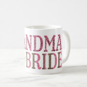 Oma van Bride Gift Pink Black Leopard Print Koffiemok (Voorkant rechts)