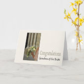 oma van bruid bruiloft Gefeliciteerd Kaart (Gele Bloem)
