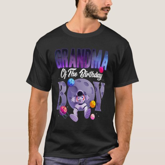 Oma van de Astronaut Boy Space Ma T-shirt (Voorkant)