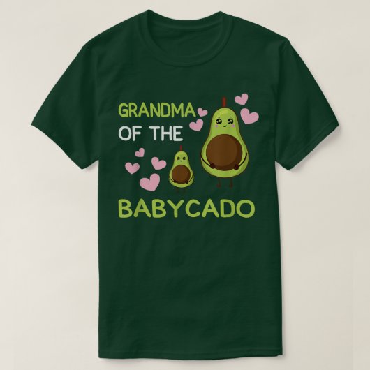 Oma van de Babycado Avocado Mamacado Guacamole T-shirt (Design voorkant)