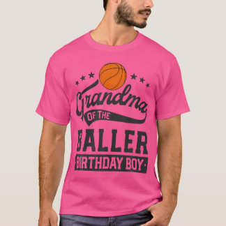 Oma van de baller verjaardag jongen basketbal hen t-shirt