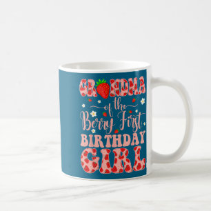 Oma van de bes eerste verjaardag meisje aardbei koffiemok