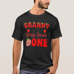 Oma van de bes zoete eerste aardbei verjaardag t-shirt