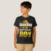 Oma van de Birthday Boy Construction Birthday T-shirt (Voorkant volledig)