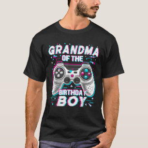 Oma van de Birthday Boy Matching Video Game Bi T-shirt