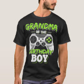 Oma van de Birthday Boy Matching Video Game Bi T-shirt (Voorkant)