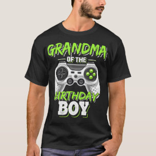 Oma van de Birthday Boy Matching Video Game Bi T-shirt