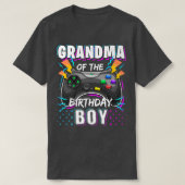 Oma van de Birthday Boy Matching Video Game Bi T-shirt (Design voorkant)