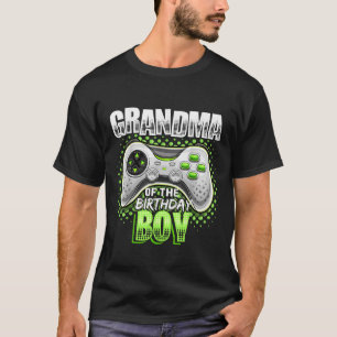 Oma van de Birthday Boy Matching Video Game Bi T-shirt