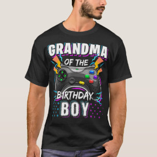 Oma van de Birthday Boy Matching Video Game Bi T-shirt