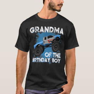 Oma van de Birthday Boy Monster Truck Birthday T-shirt