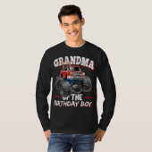 Oma van de Birthday Boy Monster Truck Birthday T-shirt (Voorkant volledig)